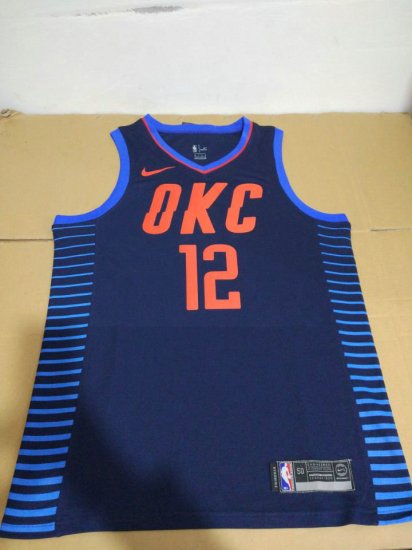 NBA Oklahoma City Thunder Steven Adams 12 2017-18 Statement Marine Maillot